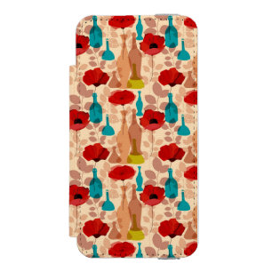 Flowers, vases and bottles pattern incipio watson™ iPhone 5 wallet case