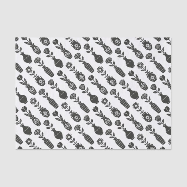 Flowers Vases Tissue Paper (Front)