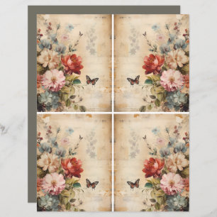 Flowers Vintage Collage 2b