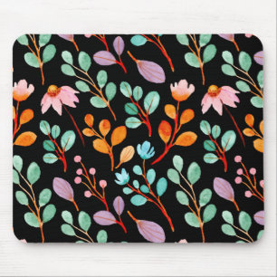 Flowers Vintage Watercolor Trendy Mouse Pad