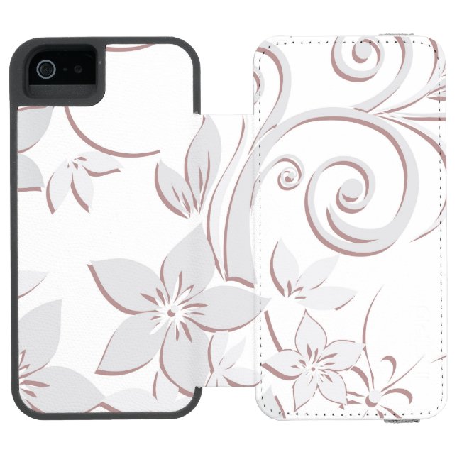 Flowers wall paper 1 incipio iPhone wallet case (Folio Open)