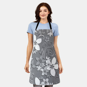 Flowers wall paper 2 apron