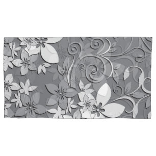 Flowers wall paper 2 pillowcase