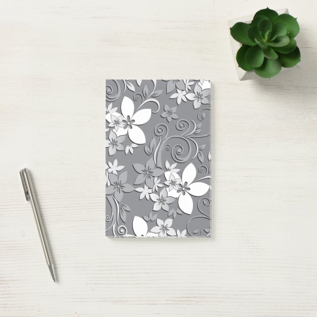 Flowers wall paper 2 post-it notes (Office)