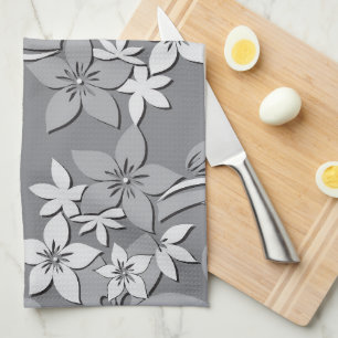 Flowers wall paper 2 tea towel