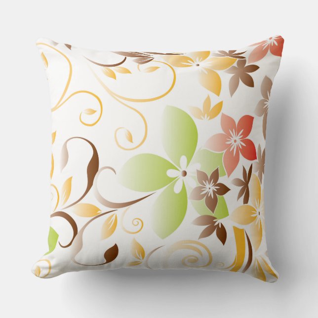 Flowers wall paper 5 cushion (Front)