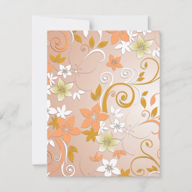 Flowers wall paper 8 card (Front)