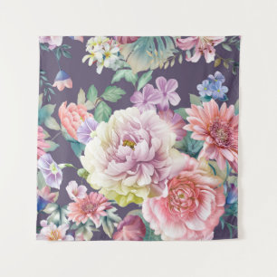 Flowers watercolor illustration. Big Set watercolo Tapestry