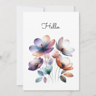 Flowers Watercolor Illustration Customisable