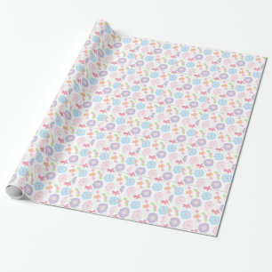 Flowers-Watercolor Soft Pink Elegant Wrapping Paper