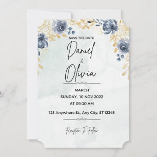 FLOWERS WEDDING INVETATIONS INVITATION