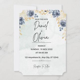 FLOWERS WEDDING INVETATIONS INVITATION