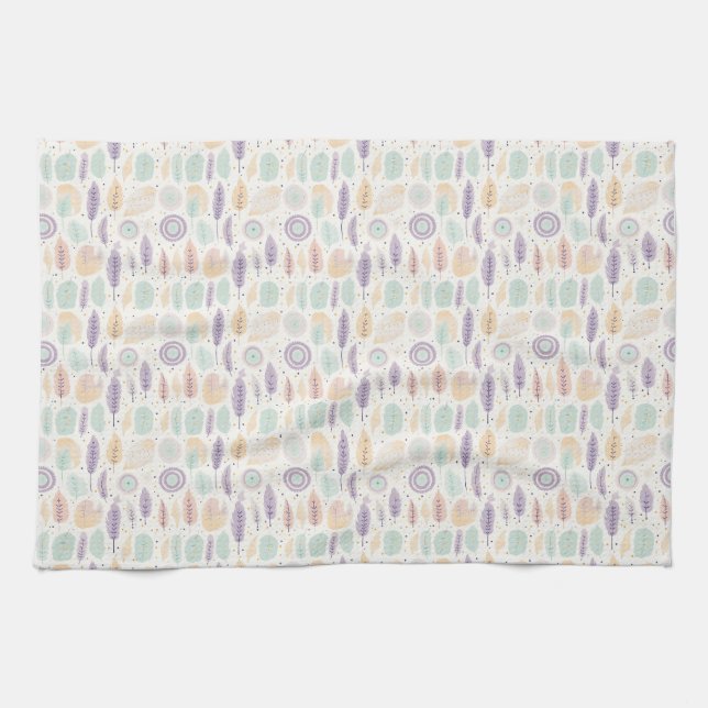 Flowers Whisper Beauty To The World Tea Towel (Horizontal)
