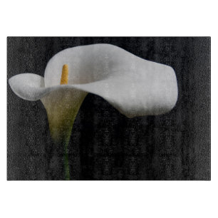Flowers White Calla Lily Cutting Board