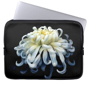 Flowers   White Chrysanthemum Laptop Sleeve
