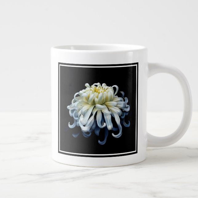 Flowers | White Chrysanthemum Large Coffee Mug (Right)