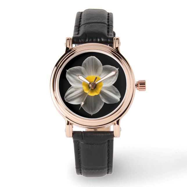 Flowers | White Daffodil Flower Watch (Front)