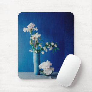 Flowers   White Iris in Vase Mouse Pad