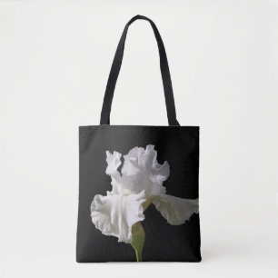 Flowers White Iris Tote Bag