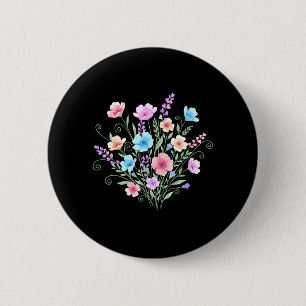 Flowers Wildflower Cute Floral Gardening 6 Cm Round Badge