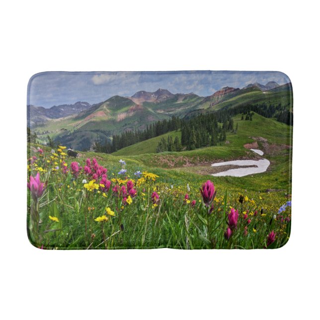 Flowers | Wildflowers Durango, Colorado Bath Mat (Front)