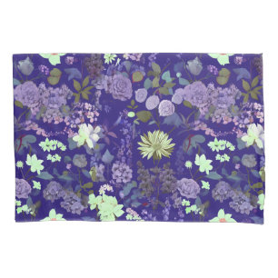 Flowers with an elegant and mysterious atmosphere pillowcase
