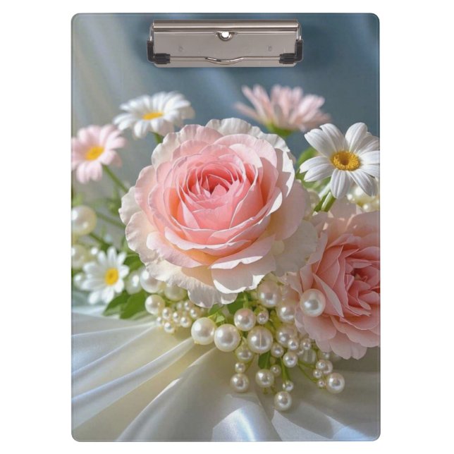 Flowers with timeless extravagant elegance clipboard (Front)
