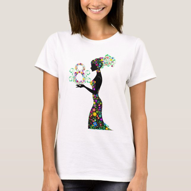 flowers woman t-shirt (Front)