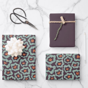 Flowers Wrapping Paper Sheets