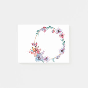 Flowers Wreath Frame Boundary Flower Border Post-it Notes
