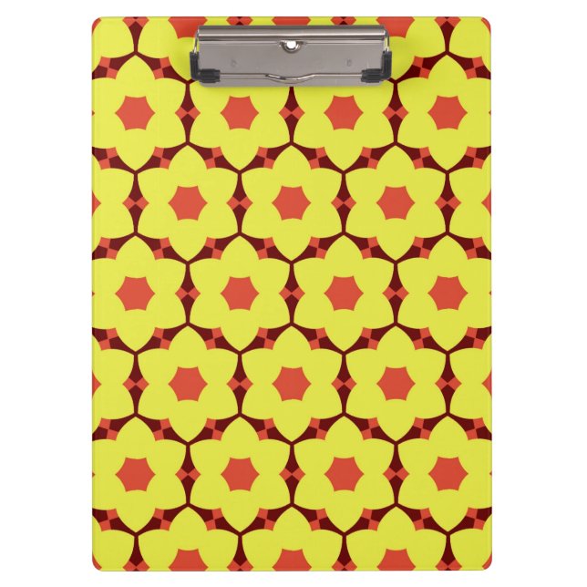 Flowers Yellow OT 68 Clipboard (Front)