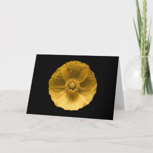 Flowers   Yellow Poppy Card