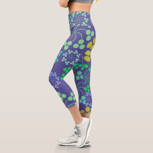 Flowers   Zazzle_Growshop. Capri Leggings