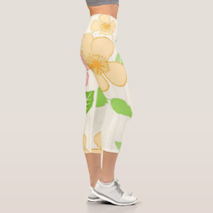 Flowers   Zazzle_Growshop. Capri Leggings