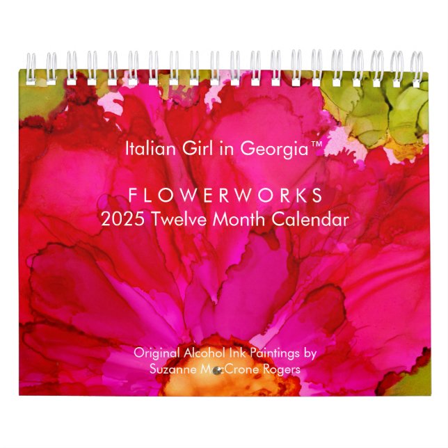 Flowerworks - 2025 Twelve Month Art Calendar (Cover)