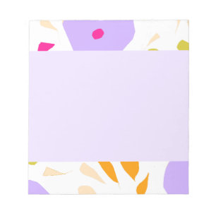 Flowery borders notepad