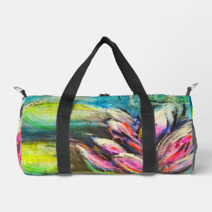 Flowery clam waves duffle bag