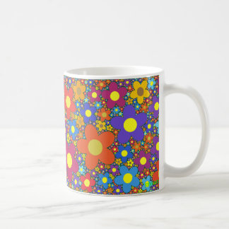 flowery coffee mug