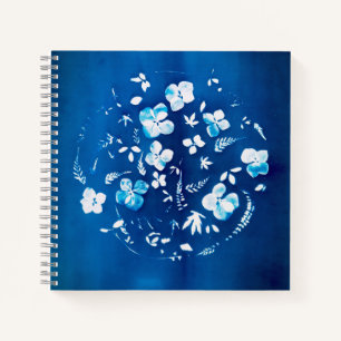 flowery Cyanotype - A spring air Notebook