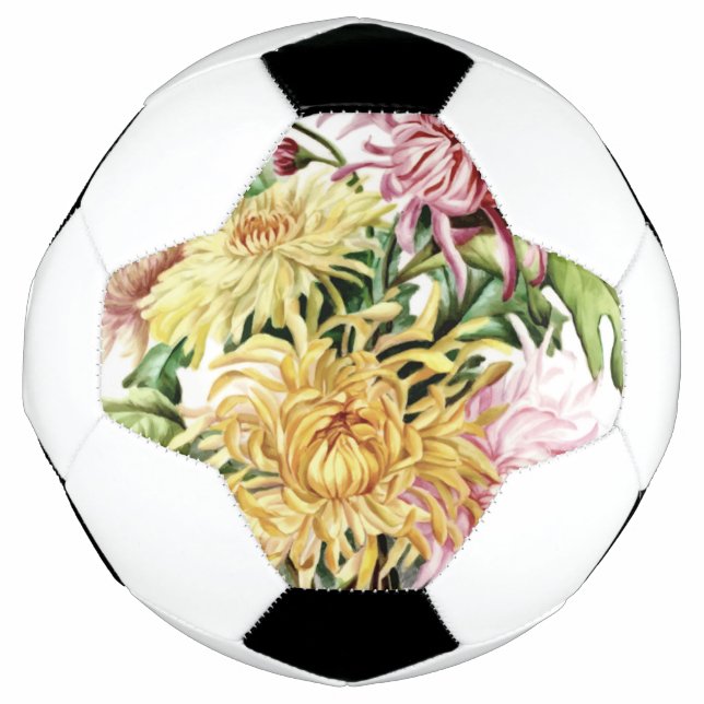 FLOWERY DESIGN SOCCER BALL (Front)
