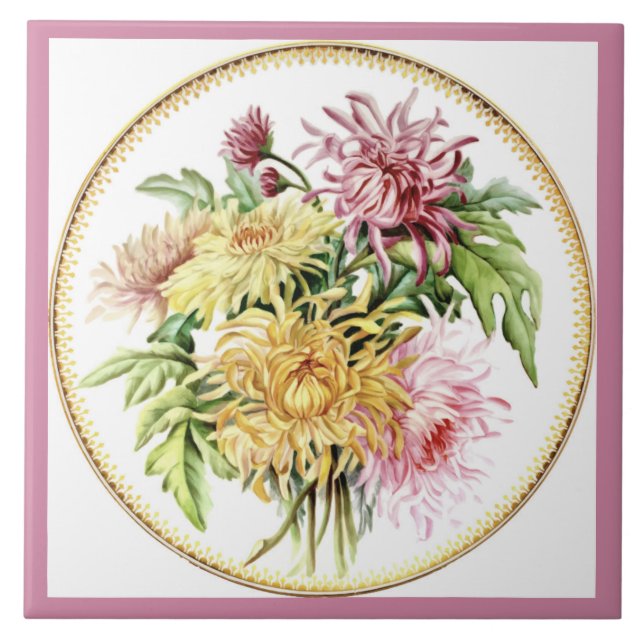 FLOWERY DESIGN TILE (Front)