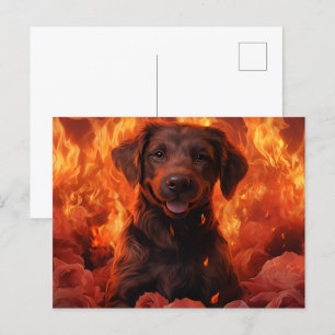 Flowery Fire Postcard