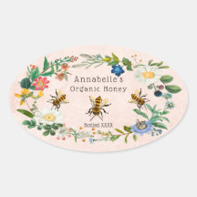Flowery Honey Label Personalise