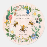 Flowery Honey Label Personalize