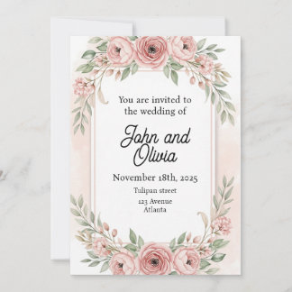 Flowery Invitation