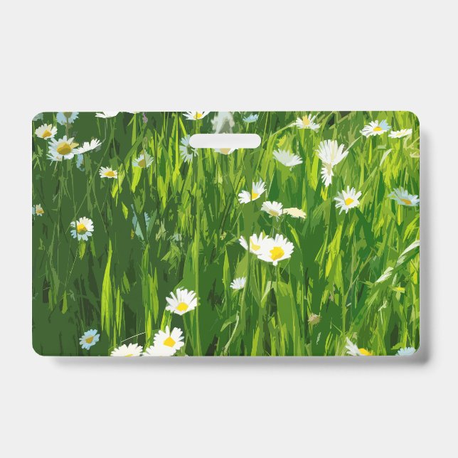 Flowery meadow ID badge (Front)