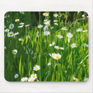 Flowery meadow mouse pad