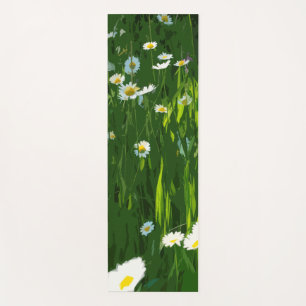 Flowery meadow yoga mat