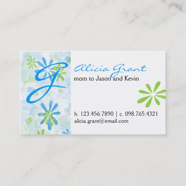 Flowery Mummy Card (Front)