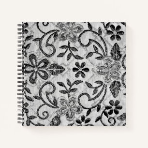 Flowery Oriental Rug Notebook